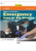 Nancy Caroline's Emergency Care in the Streets 9th Edition by American Academy of Orthopedic Surgeons (AAOS) - Complete, Elaborated and Latest(Test Bank)