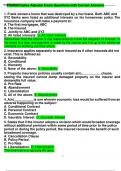 Florida Claims Adjuster Exam Questions with Correct Answers 1 / 36 1. Frank owned a home that was destroyed by a hurricane. Both ABC and XYZ Banks were listed as additional interests on his homeowner policy. The insurance company will make a payment to: A