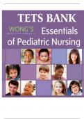 Wong’s Essentials of Pediatric Nursing 9th Edition Test Bank