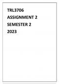 TRL3706 ASSIGNMENT 2 SEMESTER 2 2023