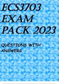 ECS3703 EXAM PACK 2023