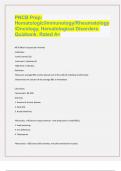 PNCB Prep: Hematologic/Immunology/Rheumatology/Oncology, Hematological Disorders. Quizbank. Rated A+