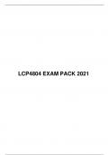 LCP 4804 EXAM PACK