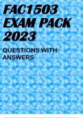 FAC1503 EXAM PACK 2023