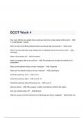 BCOT Week 4 QUESTIONS & ANSWERS 2023 ( A+ GRADED 100% VERIFIED)