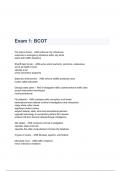 Exam 1: BCOT QUESTIONS & ANSWERS 2023 ( A+ GRADED 100% VERIFIED)