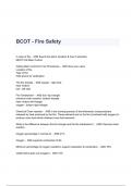 BCOT - Fire Safety Questions & Answers 2023 ( A+ GRADED 100% VERIFIED)