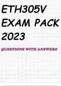 ETH305V EXAM PACK 2023