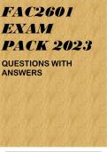 FAC2601 EXAM PACK 2023