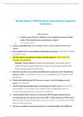 NR 603 Week 4 APEA Predictor Exam Review Questions & Answers