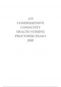 ATI COMPREHENSIVE COMMUNITY HEALTH NURSING PROCTORED EXAM | 2023