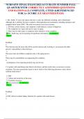 NURS 6531 FINAL EXAM 2023.ACCURATE SUMMER-FALL QUARTER.WITH CORRECTLY ANSWERED QUESTIONS AND RATIONALE.COMPLETE, CITED &REFERENCED FOR A+ SCORE (GUARANTEED PASS)