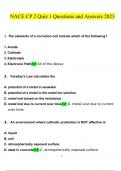 NACE CP 2 Quiz 1 questions and answers latest 2023 - 2024 [100% correct answers] 