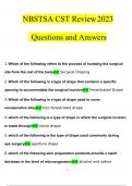 NBSTSA CST Review questions and answers latest 2023 - 2024 [100% correct answers]