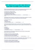 NEW HESI Exit Exam 2023-2024/ HESI Exit  Exam 2019 Test Bank Latest Version New