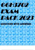 GGH3702 EXAM PACK 2023