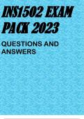 INS1502 EXAM PACK 2023