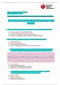 BUNDEL FOR ACLS Exam Version A&B 2020-2021 questions with answers