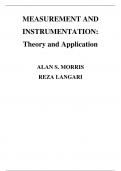 Measurement and Instrumentation Theory and Application 3rd Edition By Alan Morris, Reza Langari (Solution Manual)