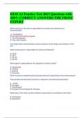 HESI A2 Practice Test 2023 Questions with 100% CORRECT ANSWERS THE FROM  EXPERT  Which structure in the brain is responsible for arousal and maintenance of consciousness? A. The Midbrain B.The Reticular Activating System C. The Diencephalon D. The Limbic 