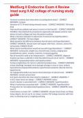 MedSurg II Endocrine Exam 4 Review /med surg II AZ college of nursing study guide (Hormone secretion does what when circulating levels drop?....)