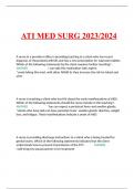 ATI MED SURG 2023/2024