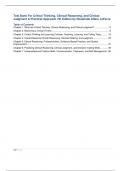 Test Bank For Critical Thinking, Clinical Reasoning, and Clinical Judgment A Practical Approach 7th Edition by Rosalinda Alfaro LeFevre