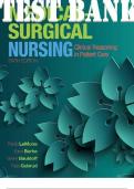 TEST BANK for Medical-Surgical Nursing 6th Edition Clinical Reasoning in Patient Care by LeMone Priscilla, Burke Karen, Bauldoff Gerene and Gubrud Paula | All Chapters 1-19