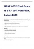 NRNP 6552 Final Exam Q & A 100% VERIFIED, Latest-2023 Question 1 Your patient, Autumn, is 9 weeks pregnant and is asking you if she should have a flu shot this year as it is flu season. You tell her:   A.	She should wait until the second trimester and the