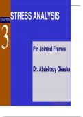 STRESS ANALYSIS Pin Jointed Frames 