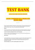 ATI RN COMPREHENSIVE PREDICTOR EXAM(+ 500Q) 