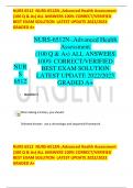 NURS 6512 NURS-6512N-,Advanced Health Assessment  (100 Q & As) ALL ANSWERS 100% CORRECT/VERIFIED  BEST EXAM SOLUTION LATEST UPDATE 2022/2023  GRADED A+