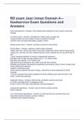 RD exam Jean inman Domain 4—foodservice Exam Questions and Answers