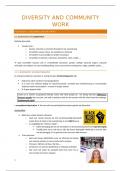 Samenvatting: Diversity and Communitywork