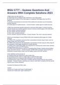 Package deal for WGU Web Development Applications - C777 Exam with 100% Correct Answers 2023