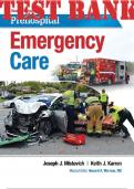 TEST BANK for Prehospital Emergency Care 11th Edition by Mistovich Joseph, Karren Keith and Hafen Brent | All Chapters 1- 46