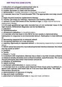 NNP Practice Exam (CCPR 2015) 1. Indication of a plugged endotracheal tube is a. condensation in the endotracheal tube b. sudden decrease in chest wall movement c. tachycardia: b. sudden decrease in chest wall movement 2. A neonate has a low T4 and elevat