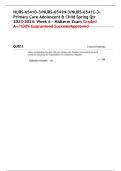 NURS-6541D-3/NURS-6541N-3/NURS-6541C-3-Primary Care Adolescent & Child Spring Qtr 2023-2024: Week 6 - Midterm Exam Graded A+/100% Guaranteed Success/Approved