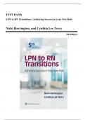 Test Bank - LPN to RN Transitions: Achieving Success in your New Role, 5th Edition (Harrington, 2019), Chapter 1-17 | All Chapters