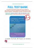 Test Banks For Evidence-Based Practice in Nursing & Healthcare 4th Edition by Bernadette Mazurek Melnyk; Ellen Fineout-Overholt,  Chapter 1-23: ISBN-10 1496384539 ISBN-13 978-1496384539, A+ guide.