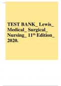 Test Bank For Lewis's Medical-Surgical Nursing, 12th Edition by Mariann M. Harding, Jeffrey Kwong, Debra Hagler Chapter 1-69