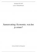 Samenvatting Economie wat doe je ermee? -  Economie