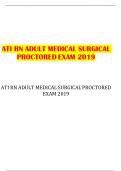 ATI RN ADULT MEDICAL SURGICAL PROCTORED EXAM 2019