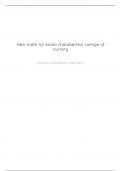 Hesi math V2 exam chamberlain college of nursing