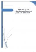 Hesi exit 5 - 160 Questions and answers graded A+ 2023/2024