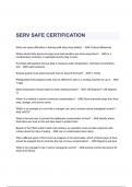 SERV SAFE CERTIFICATION QUESTIONS & ANSWERS 2023 (A+ GRADED 100% VERIFIED)