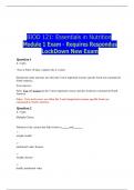 BIOD 121: Essentials in Nutrition Module 1 Exam - Requires Respondus LockDown New Exam