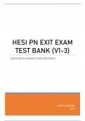 HESI PN EXIT EXAM TEST BANK (V1-3) - QUESTIONS & ANSWERS (GRADED 96%) 100% REVIEWED BEST 2023