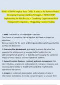 RIMS - CRMP Complete Study Guide; 1 Analyze the Business Model, 2 Developing Organizational Risk Strategies, 3 RIMS CRMP-Implementing the Risk Process, 4 Developing Organizational Risk Management Competency, 5 Supporting Decision Making