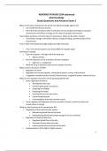 NURSING FN NURS 5334 advanced pharmacology Study Questions and Answers Exam 2